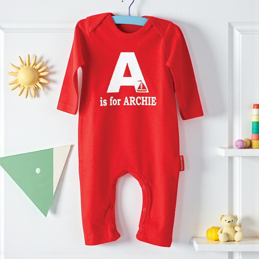 Personalised Alphabet Babygrow