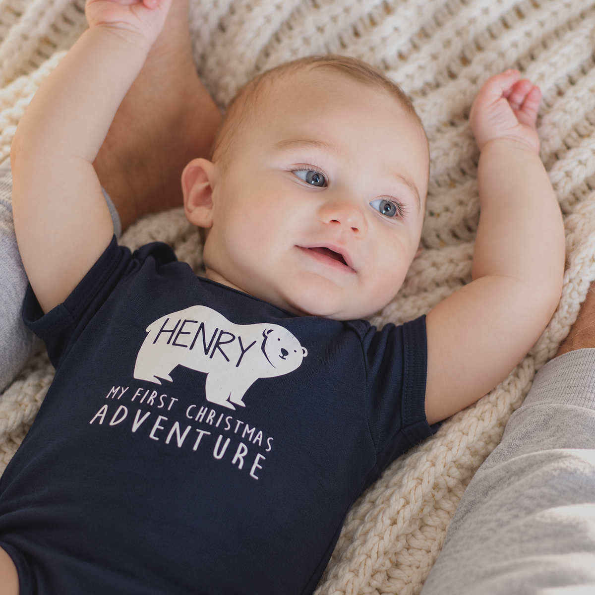 My First Christmas Adventure Polar Bear Baby Vest