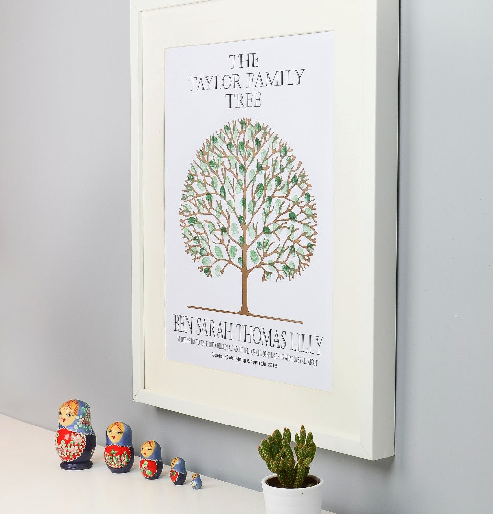 Personalised Fingerprint Family Tree