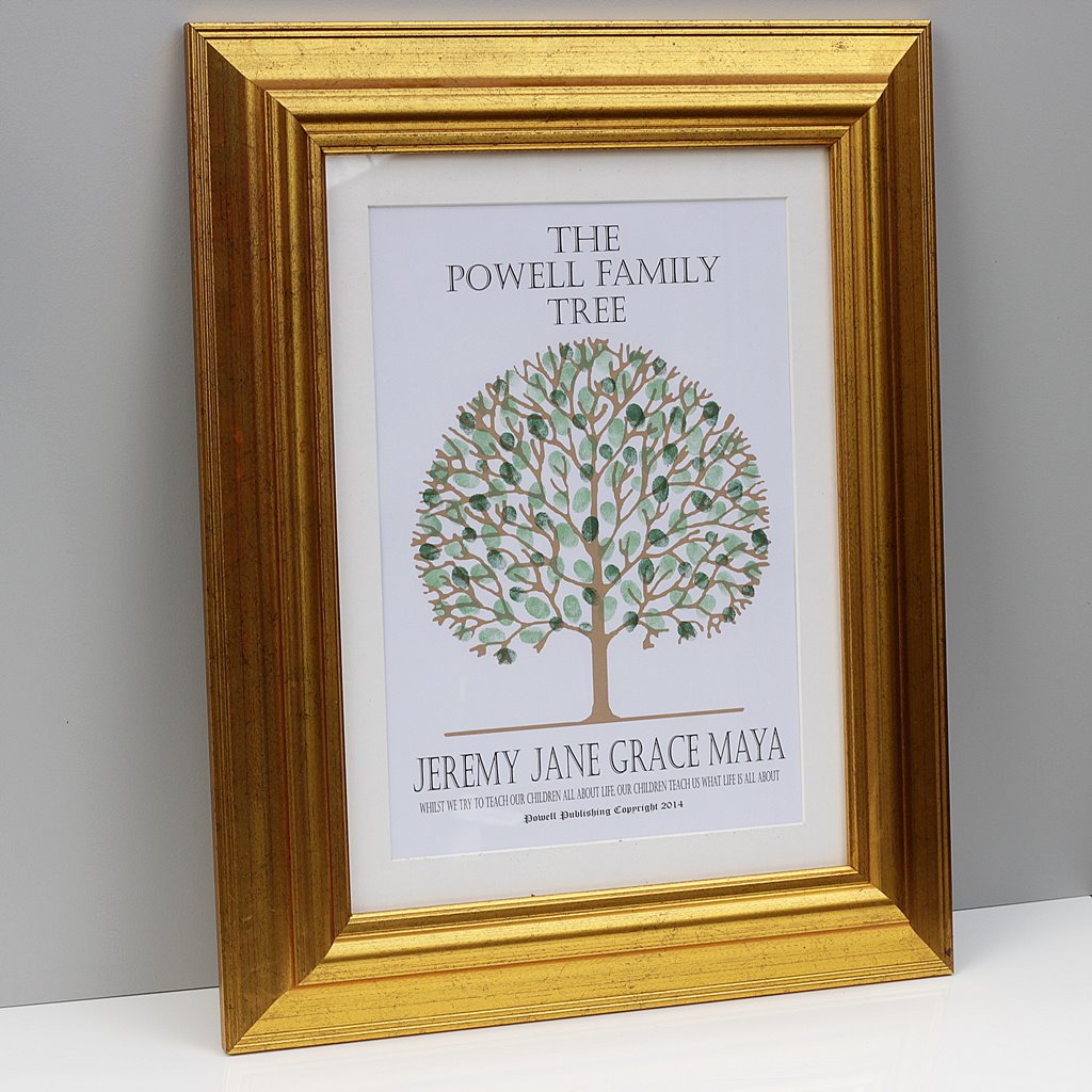 Personalised Fingerprint Family Tree