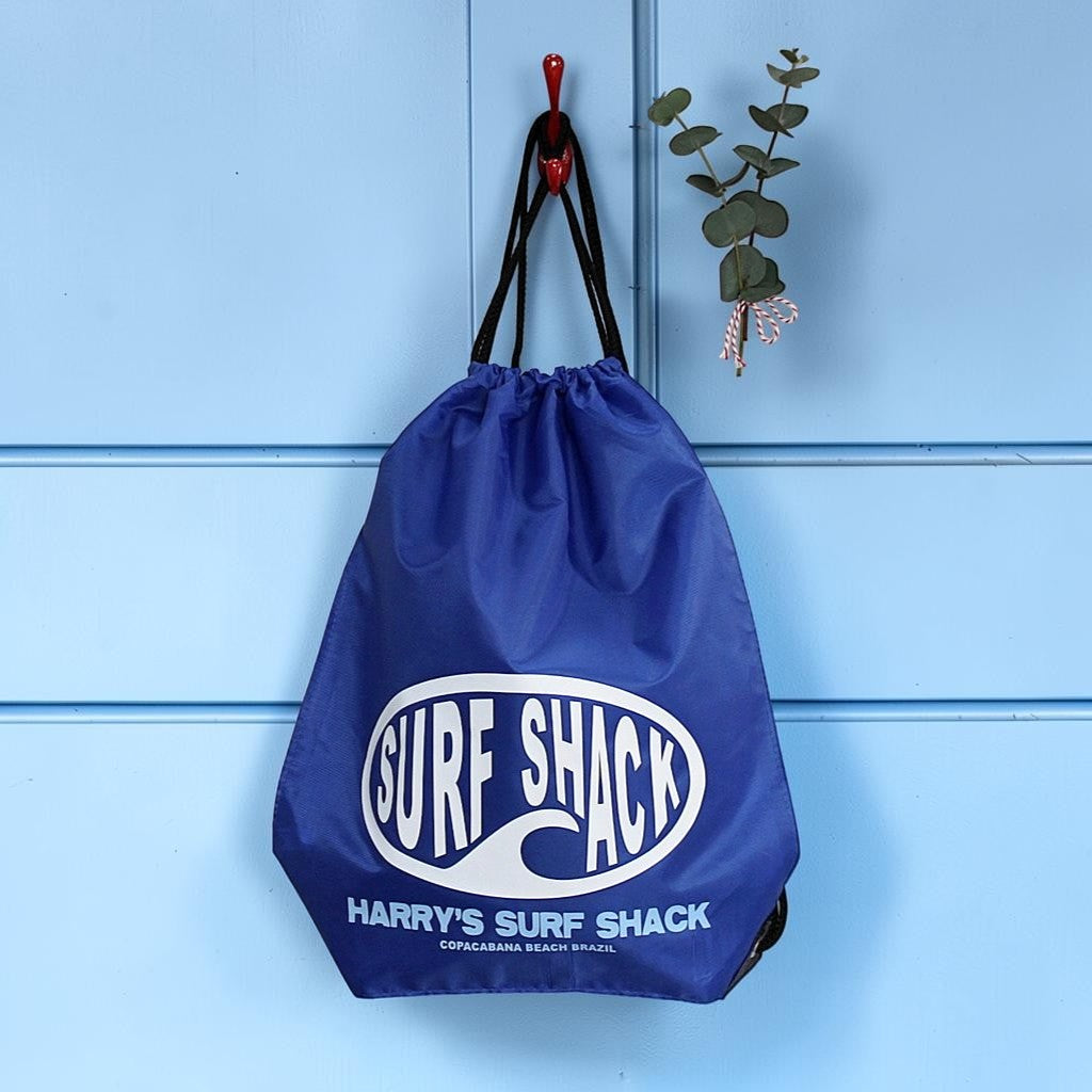 Personalised Surf Shack Children's Swimming Bag