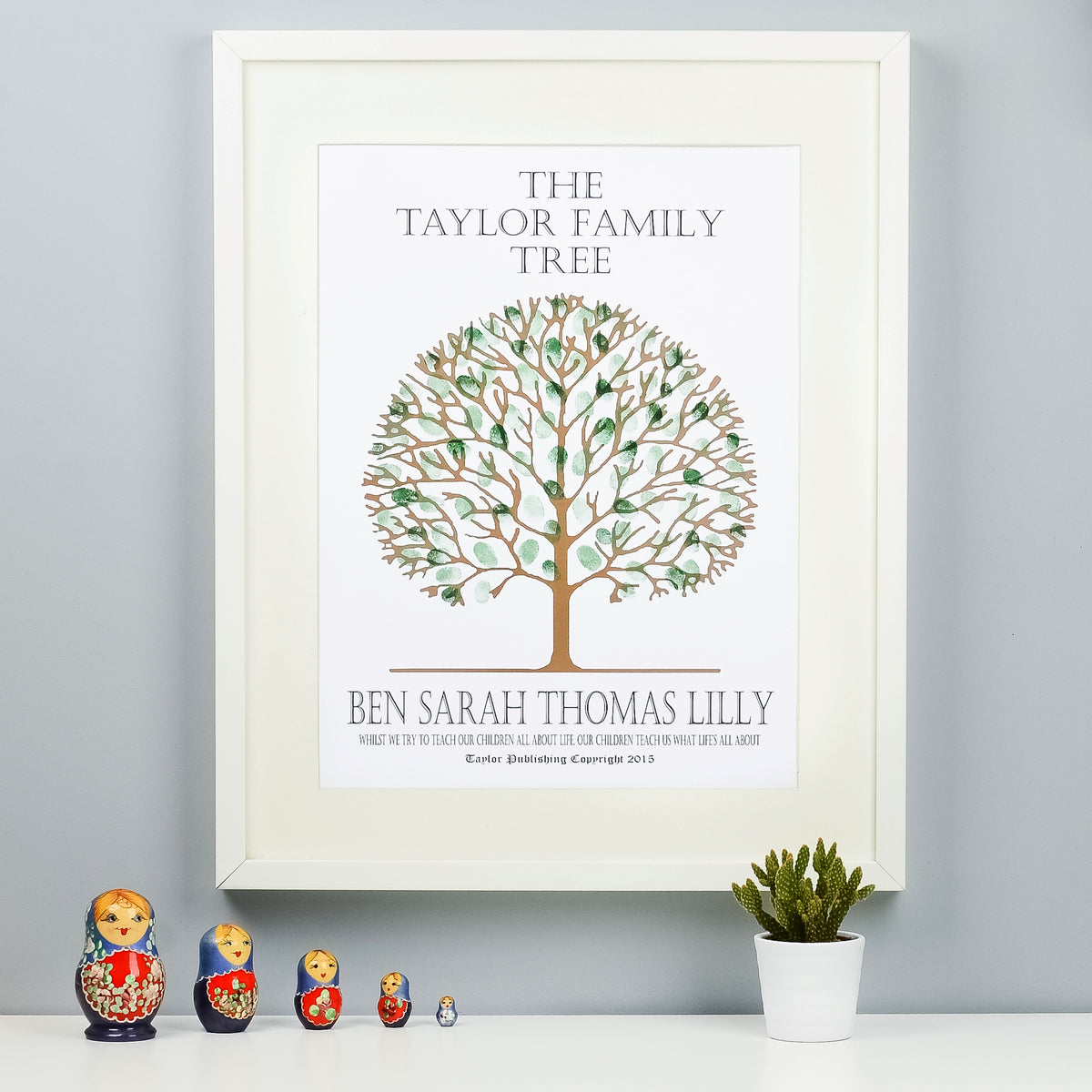 Personalised Fingerprint Family Tree