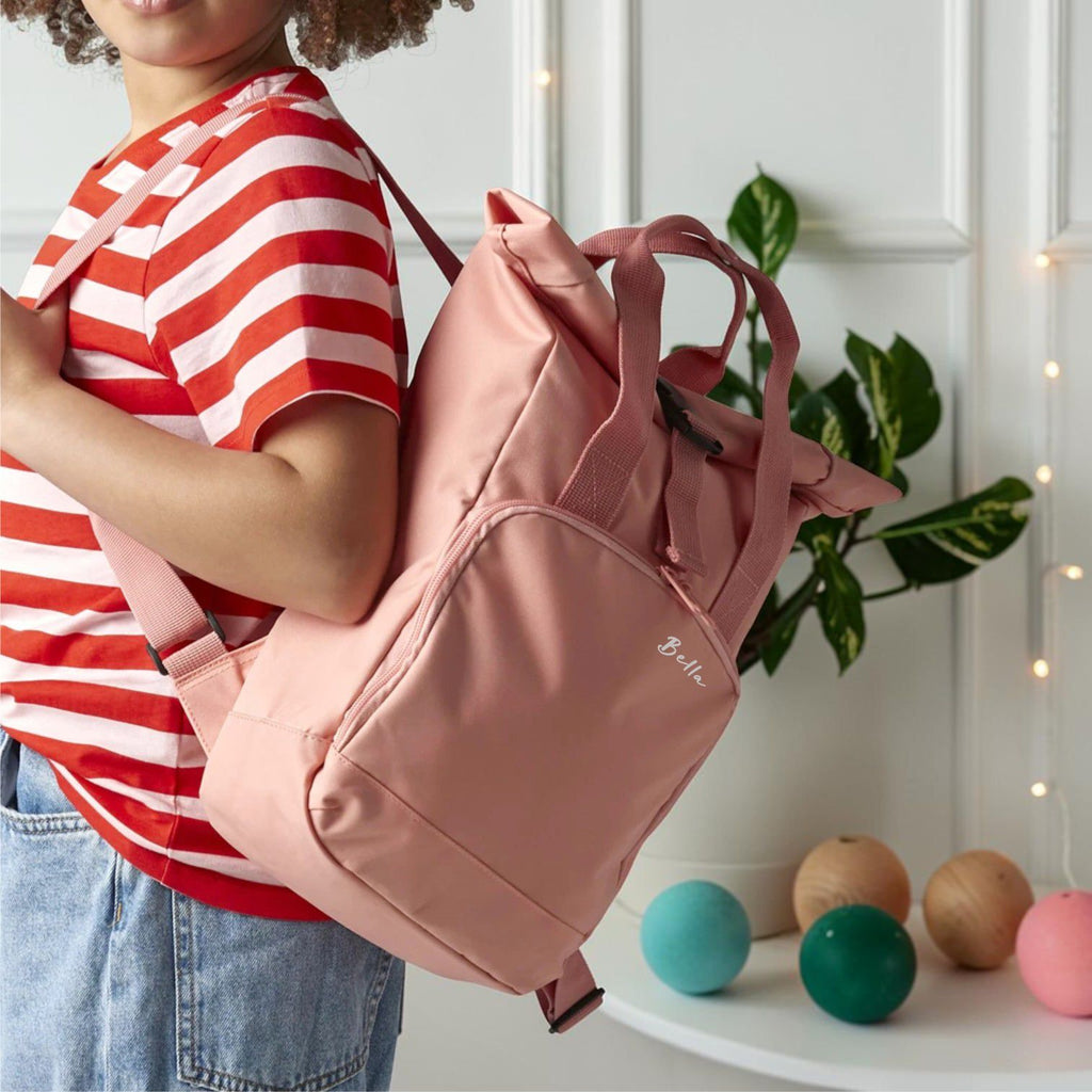 Personalised Recycled Roll Top Backpack