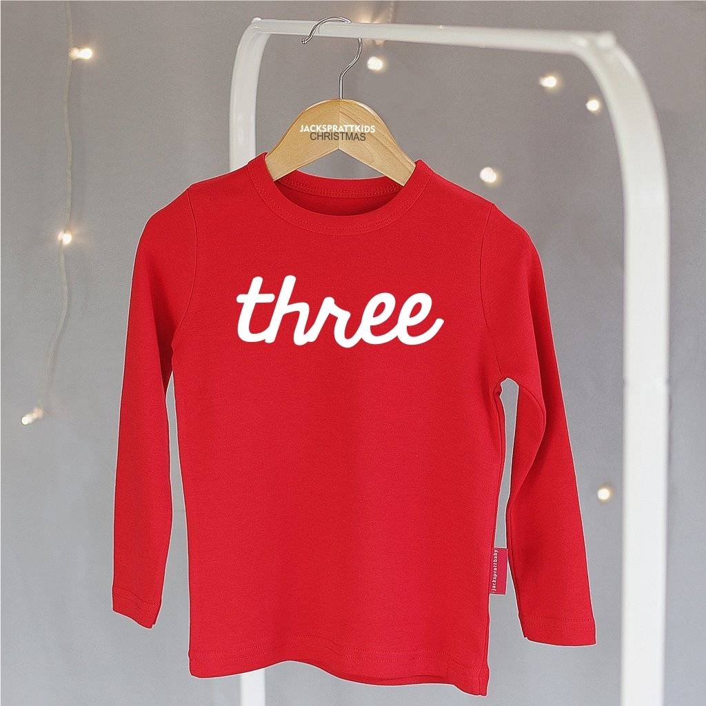 Kids Birthday Number T-Shirt