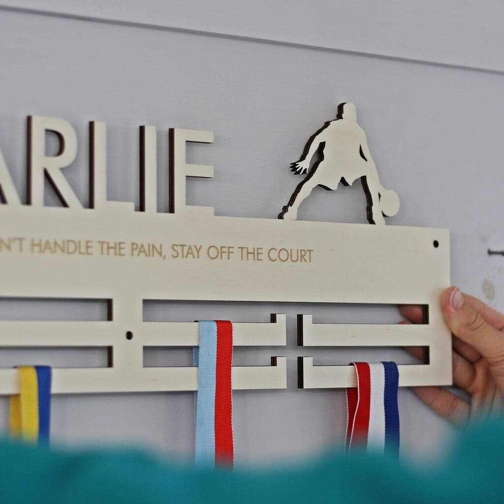 Basketball Medal Hanger - view 3