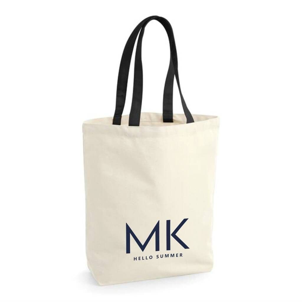 Big Initial Cotton Camden Shopper