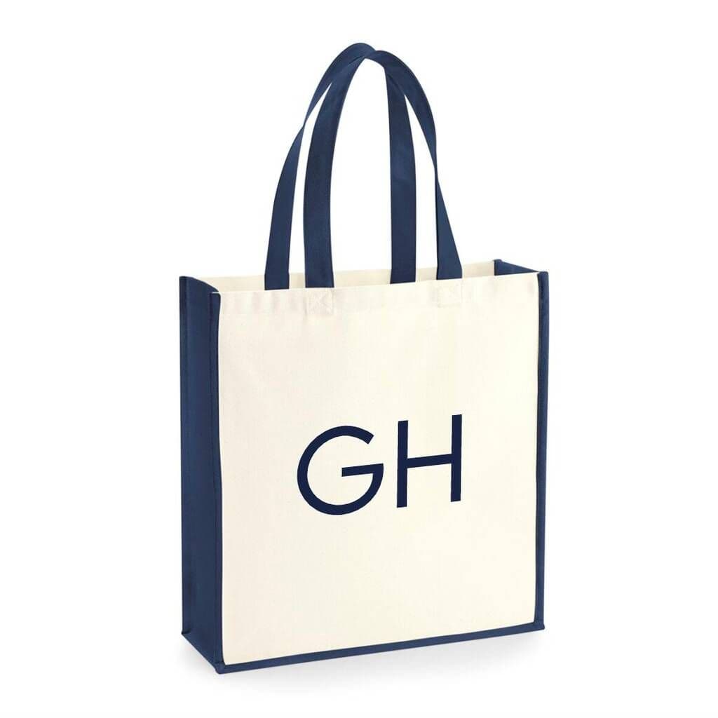 Big Initial Gallery Canvas Tote Bag - view 7