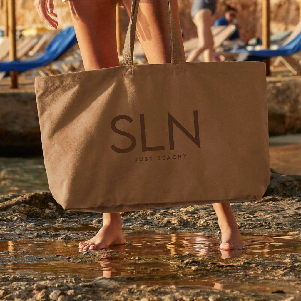 Big Initial Nautical Beach Bag - view 7