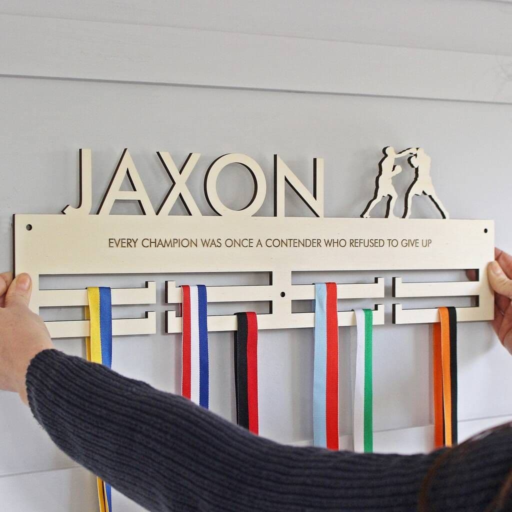 Boxing Personalised Medal Hanger