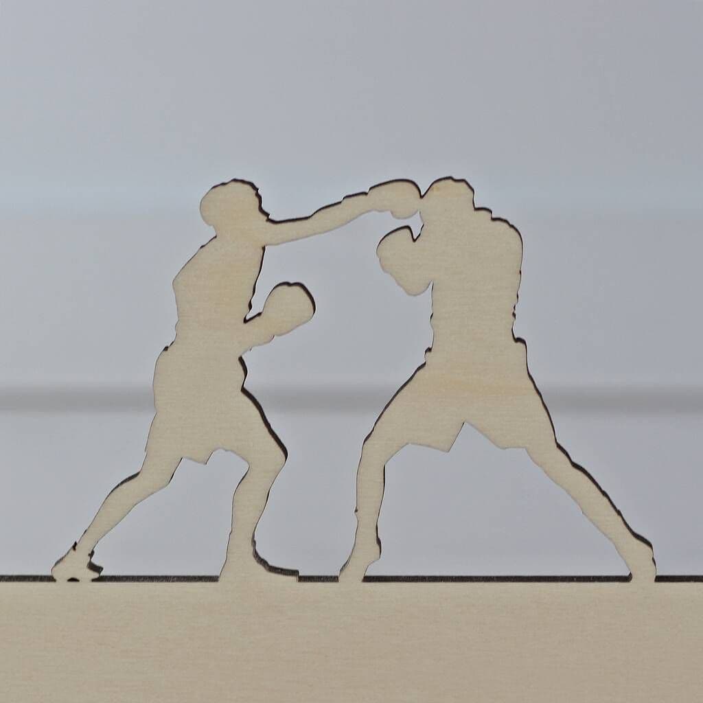 Boxing Personalised Medal Hanger - view 2