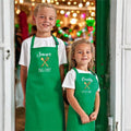 Children's Little Chef Big Chef Personalised Apron â€” A unique expression of their personality, this kids' baking or cooking apron is personalised with your child's first name at the top and
