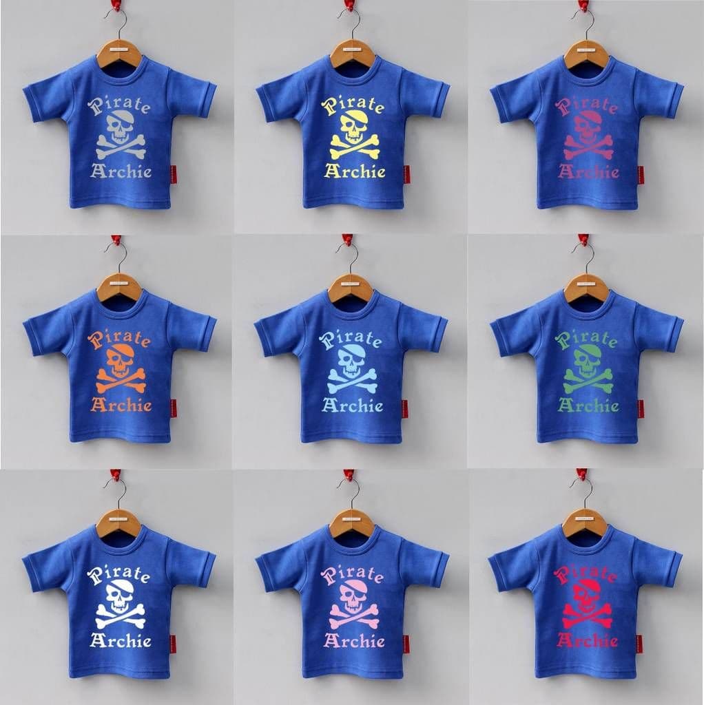 Children's Personalised Short Sleeved Pirate T Shirt - view 3