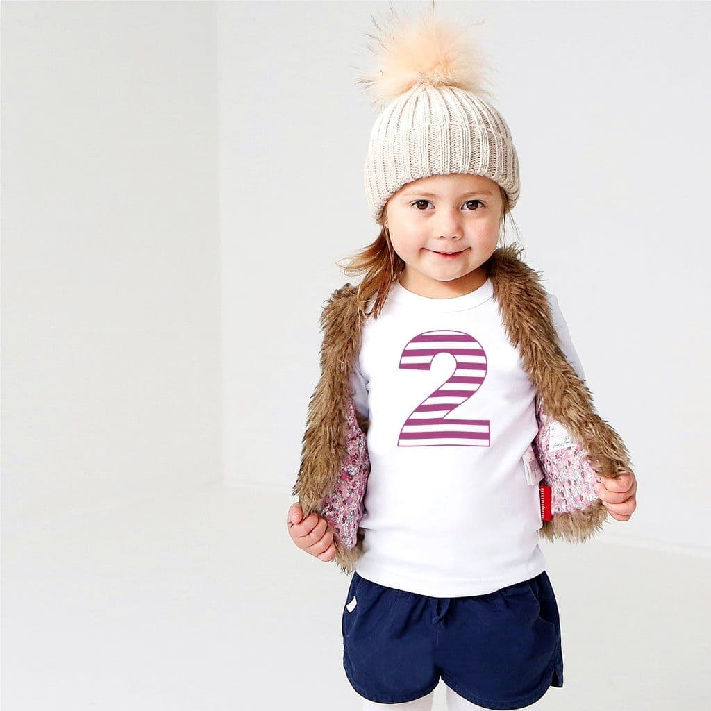 Childrens Personalised Age T Shirt