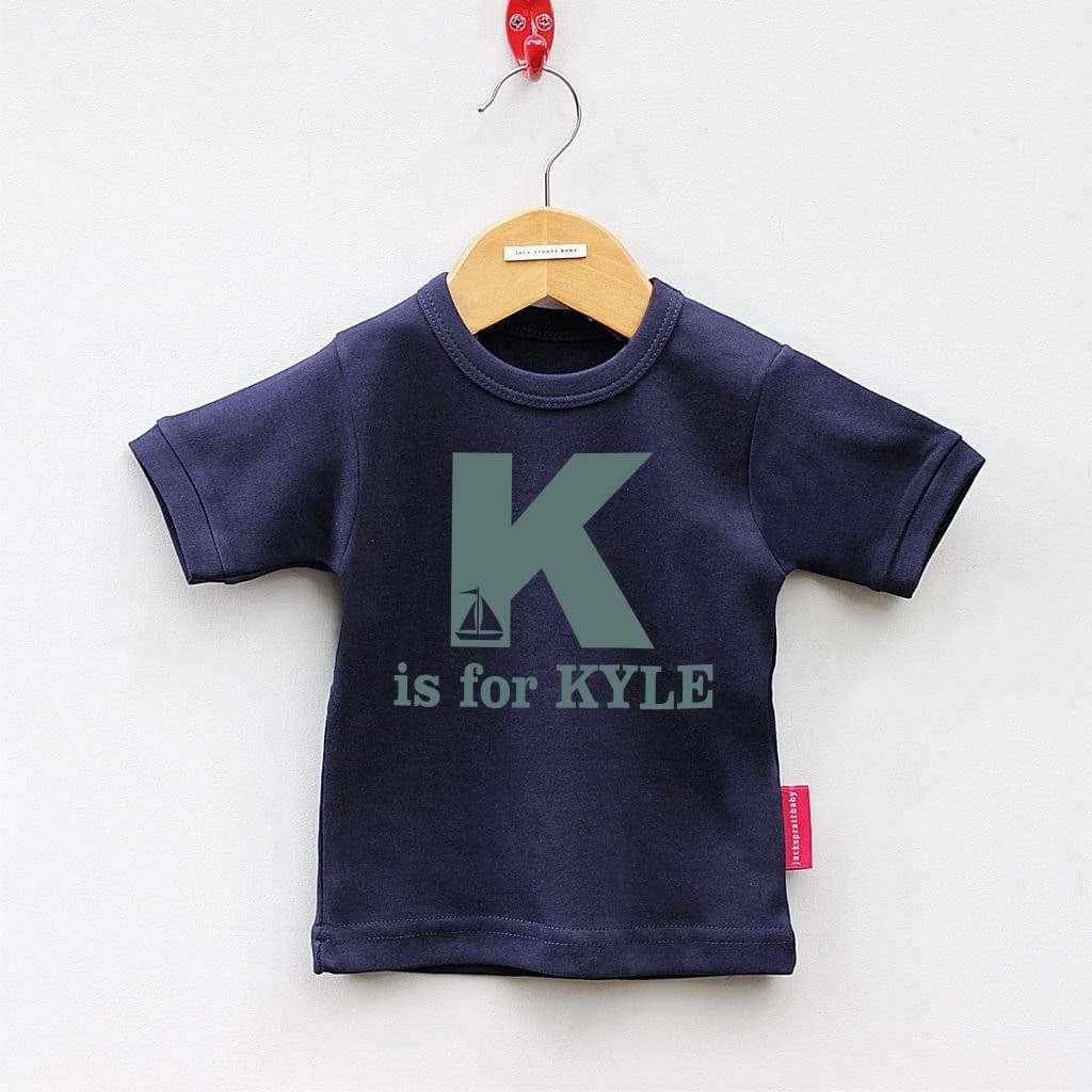 Childrens Personalised Short Sleeved Alphabet T Shirt - view 4
