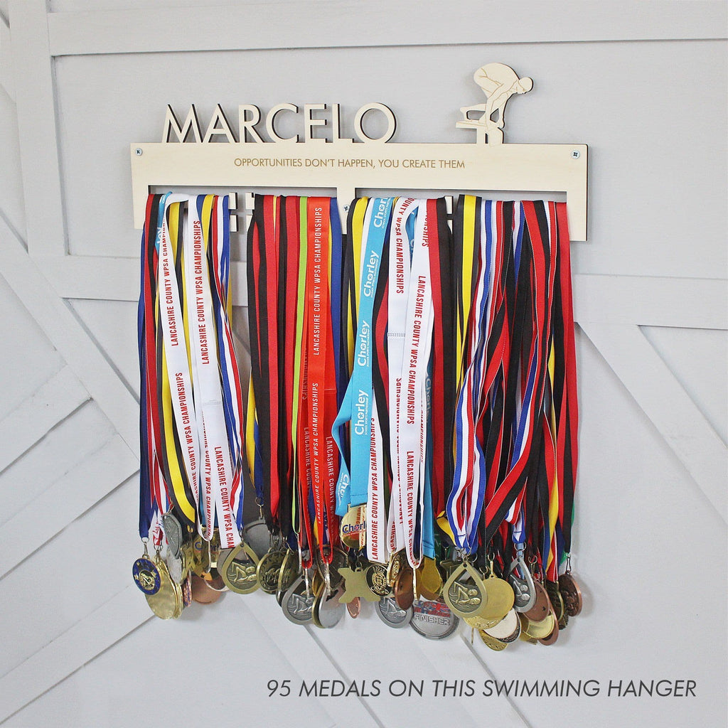Cricketers Personalised Medal Hanger - view 5