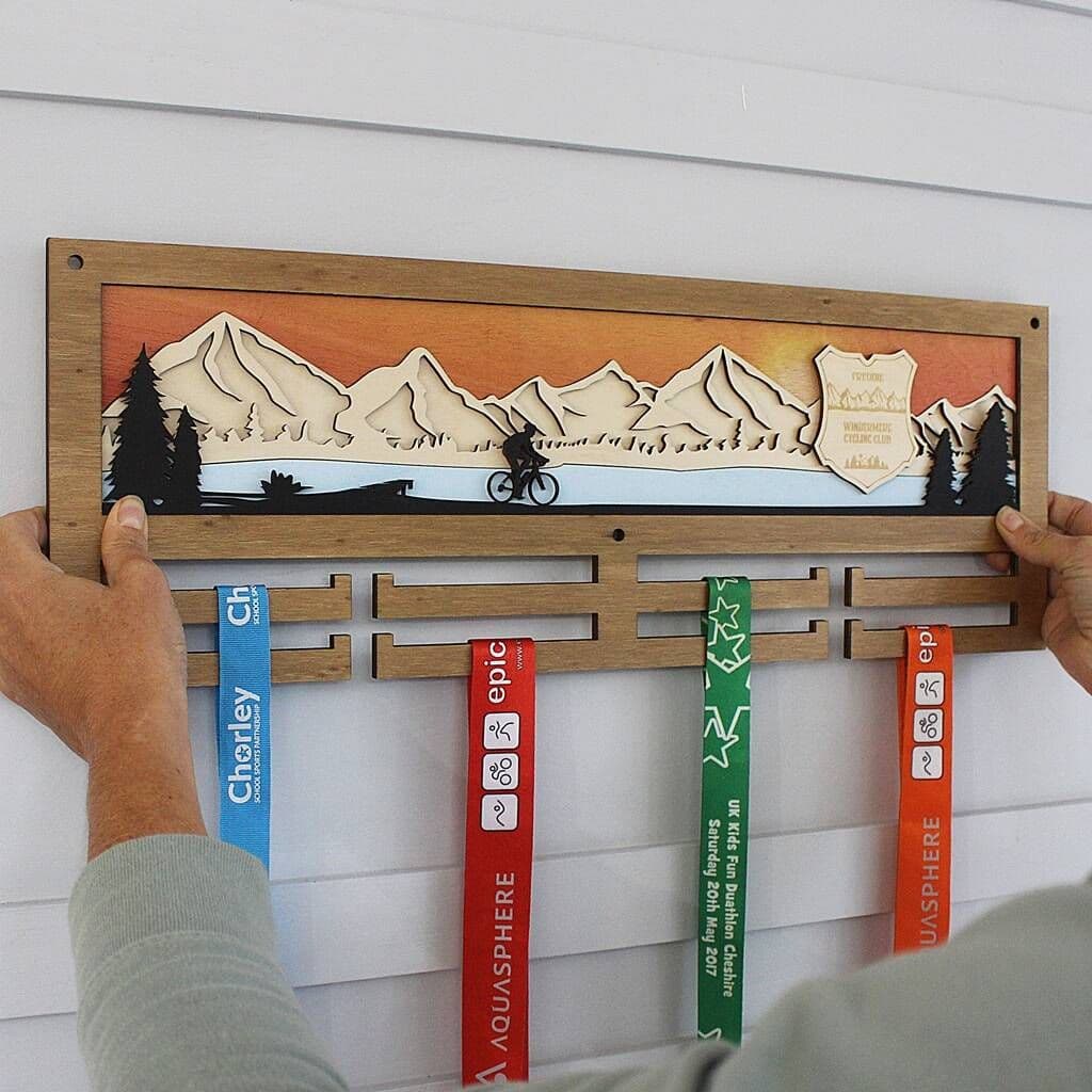 Cycling 3D Medal Hanger
