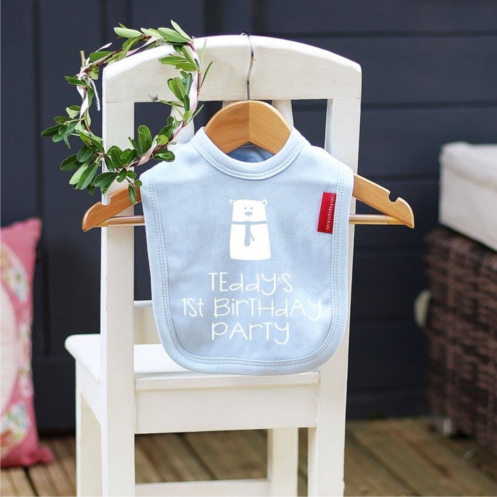 First Birthday Personalised Baby Bib - view 3