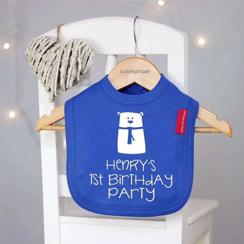 First Birthday Personalised Baby Bib - view 4