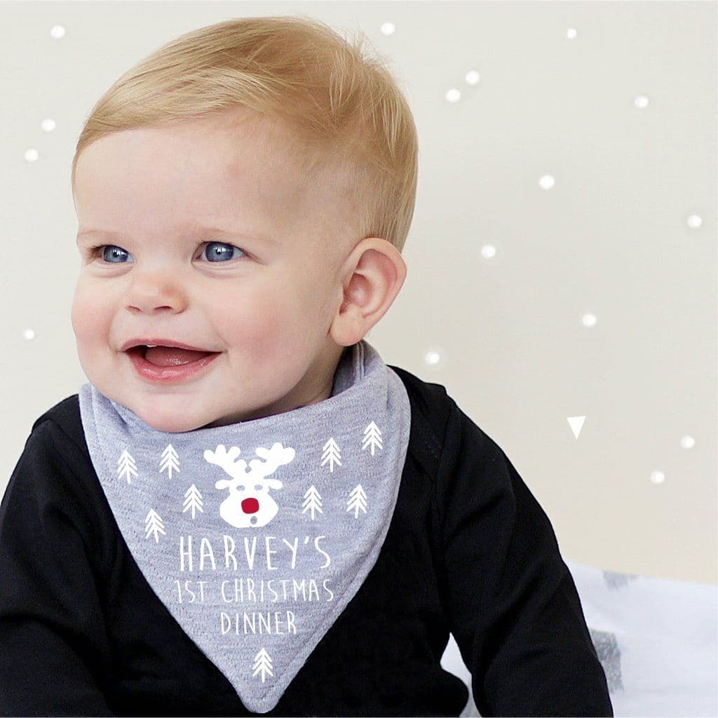 First Christmas Bandana Bib - view 3