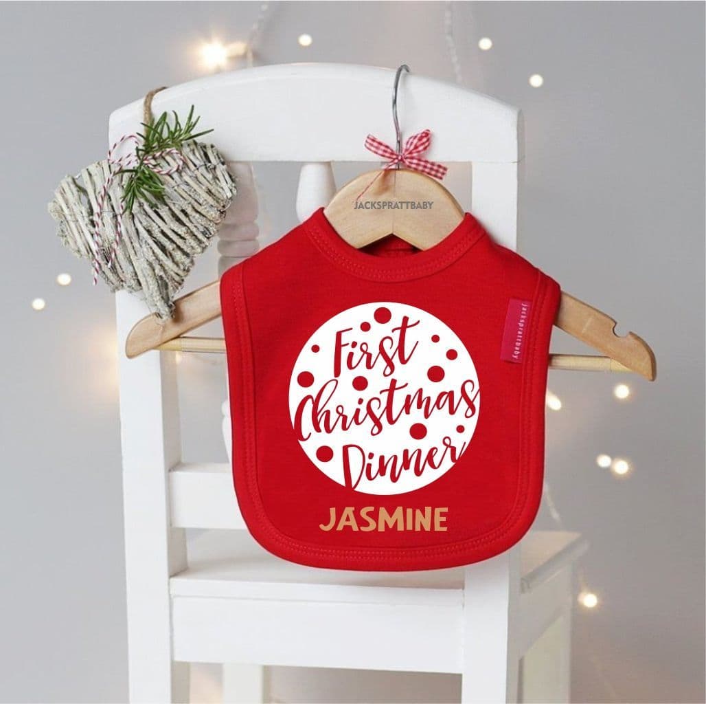 First Christmas Dinner Bib - view 4