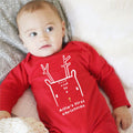 First Christmas Nordic Deer Baby Grow