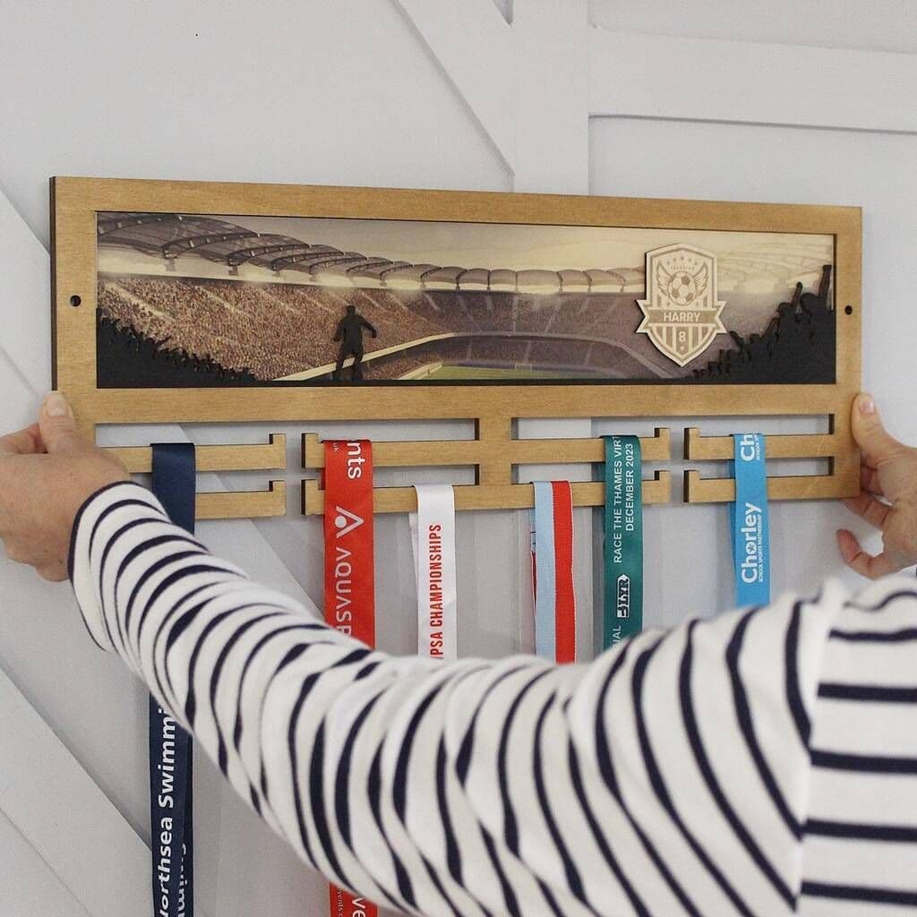 Football 3D Medal Hanger