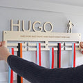 Football Personalised Medal Hanger