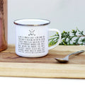 'Give A Man A Golf Club' Enamel Mug