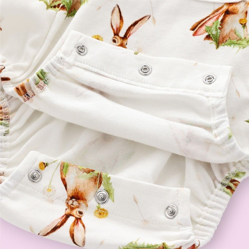 Hare and Dandelion Baby Dungaree Romper - view 4