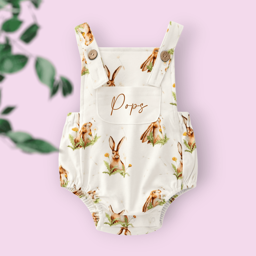 Hare and Dandelion Baby Dungaree Romper - view 5
