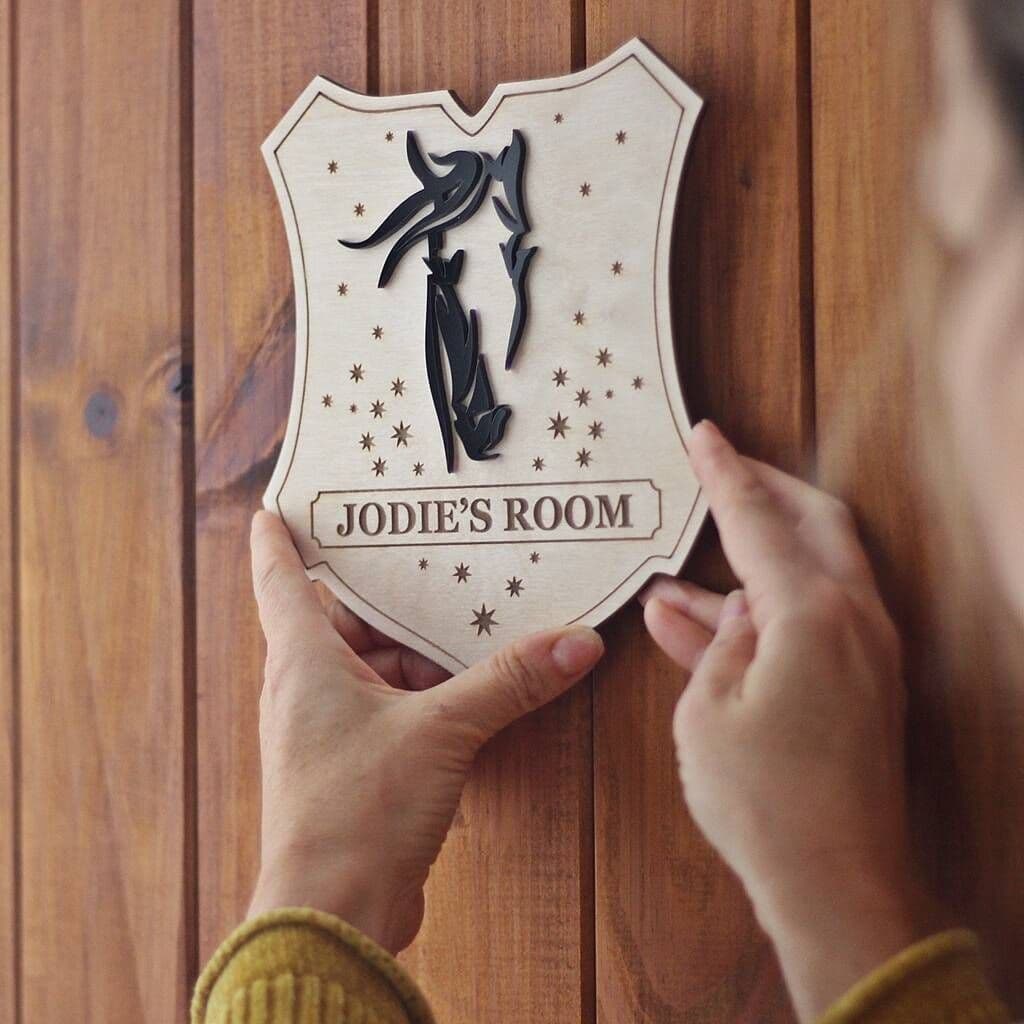 Horse Bedroom Door Sign - view 2
