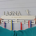 Ice Skaters Personalised Medal Hanger