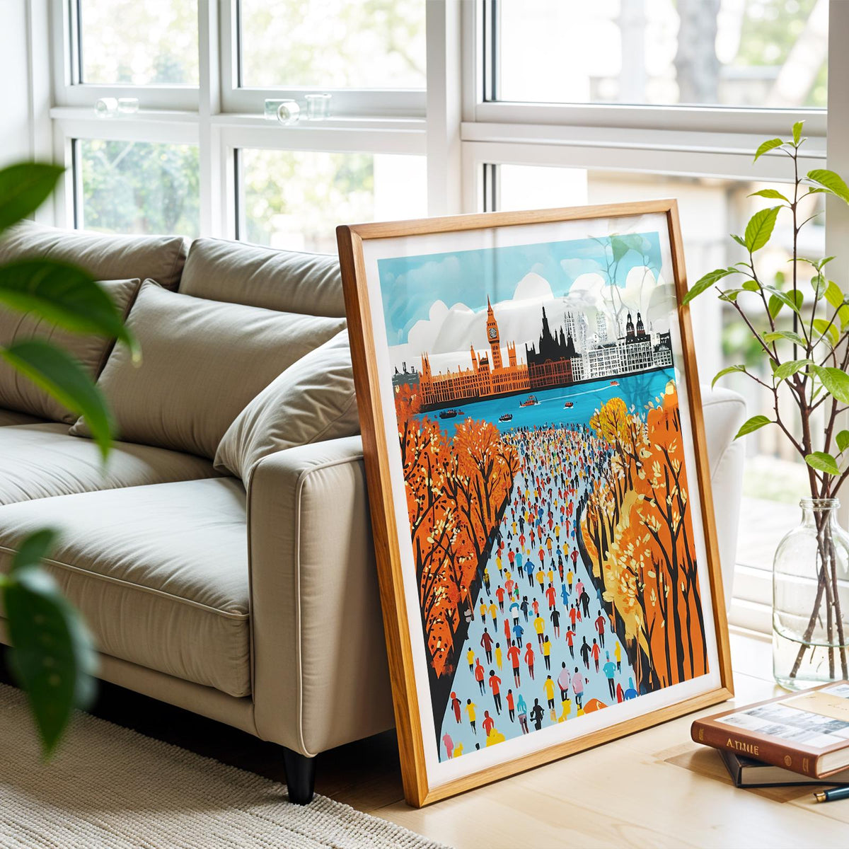 London Marathon Art Print