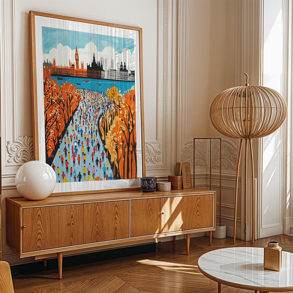 London Marathon Art Print