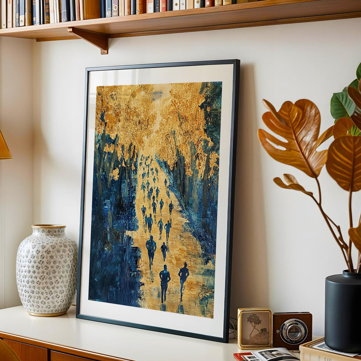Marathon Runner Art Print