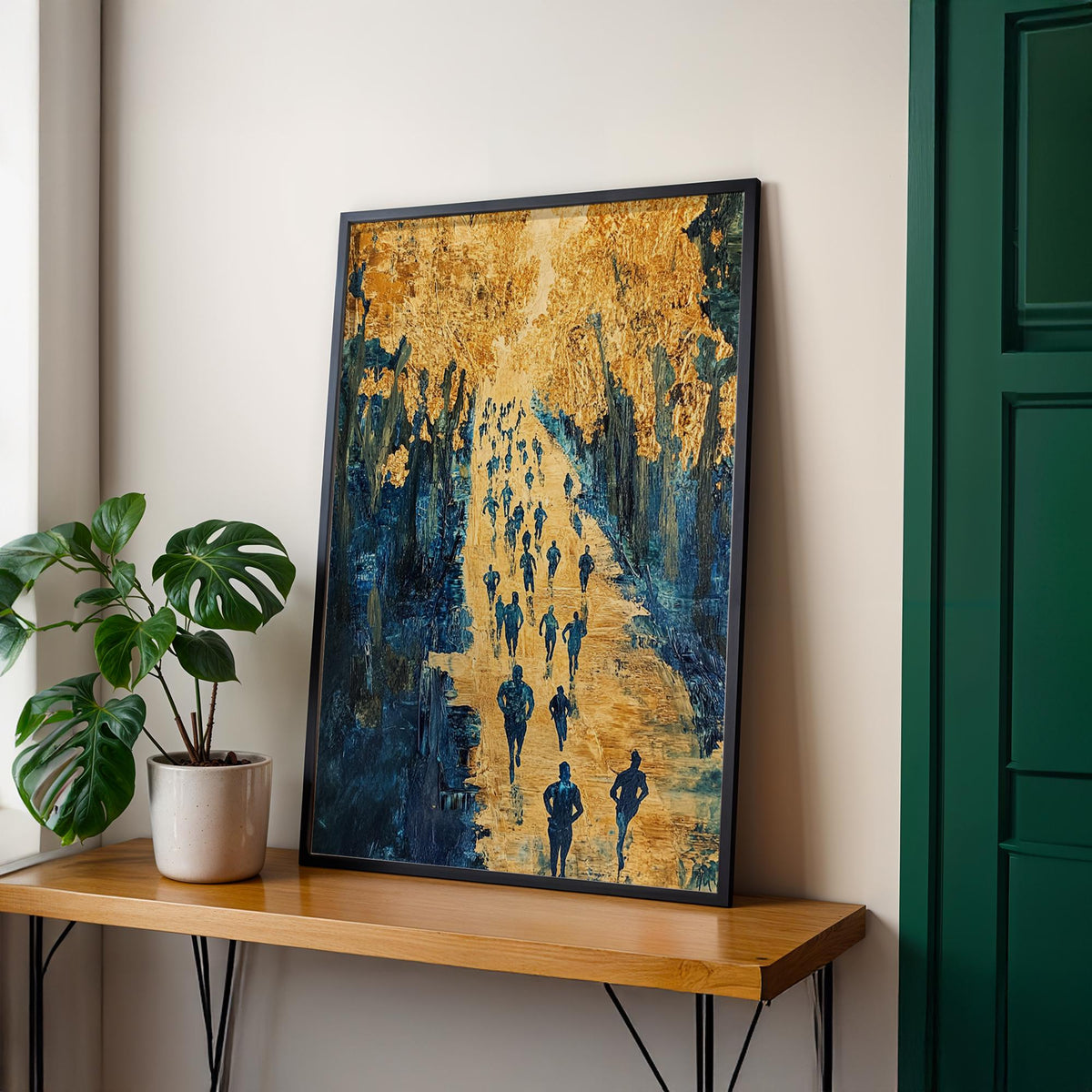 Marathon Runner Art Print