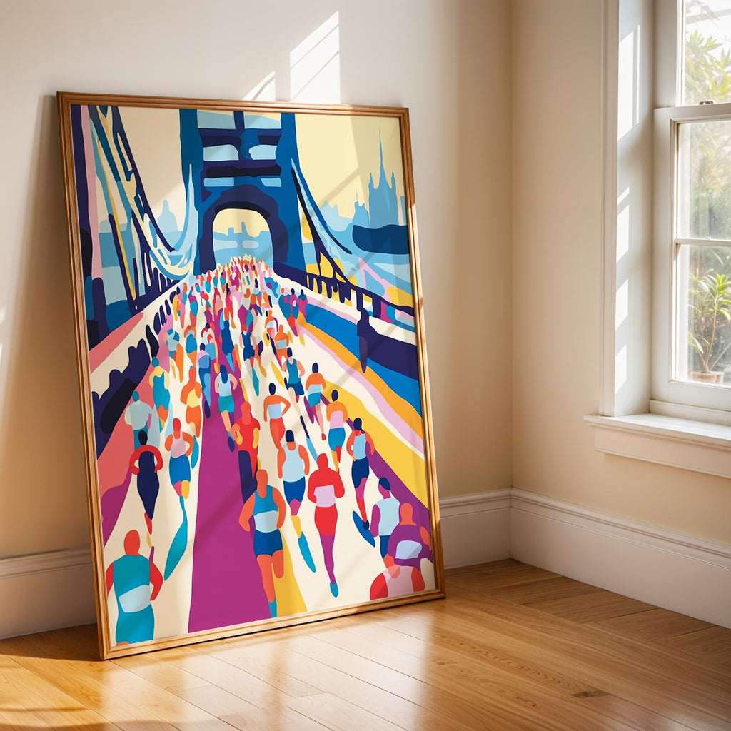 Tower Bridge Marathon Art Print