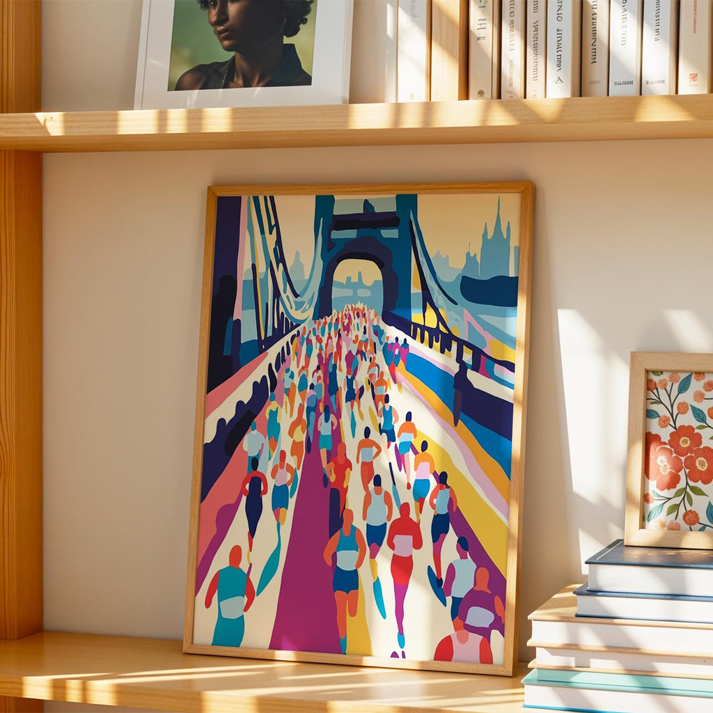 Tower Bridge Marathon Art Print