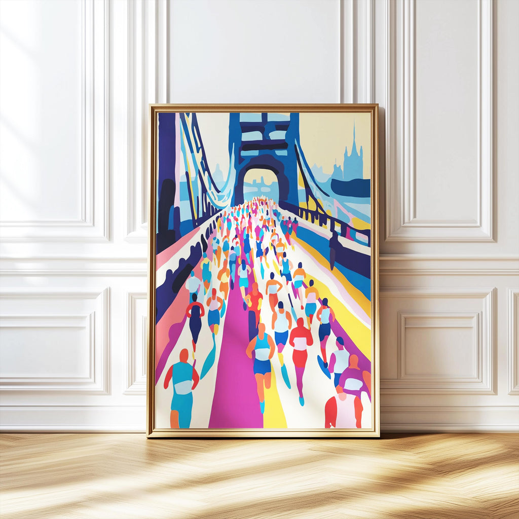 Tower Bridge Marathon Art Print