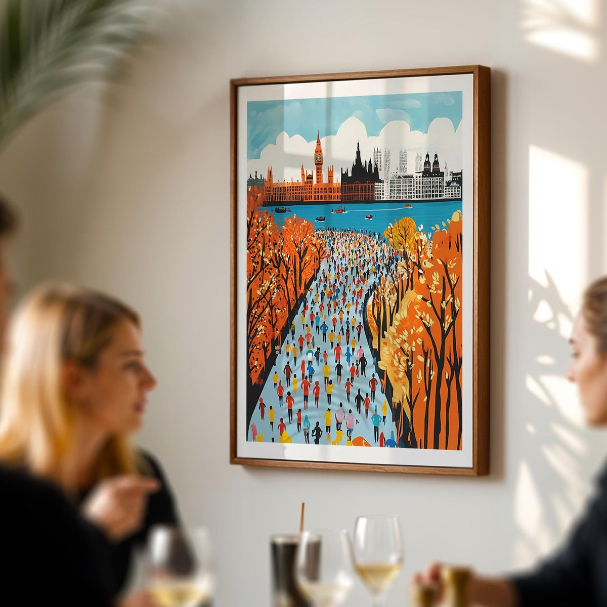 London Marathon Art Print