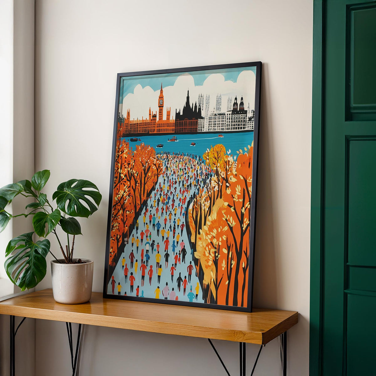 London Marathon Art Print