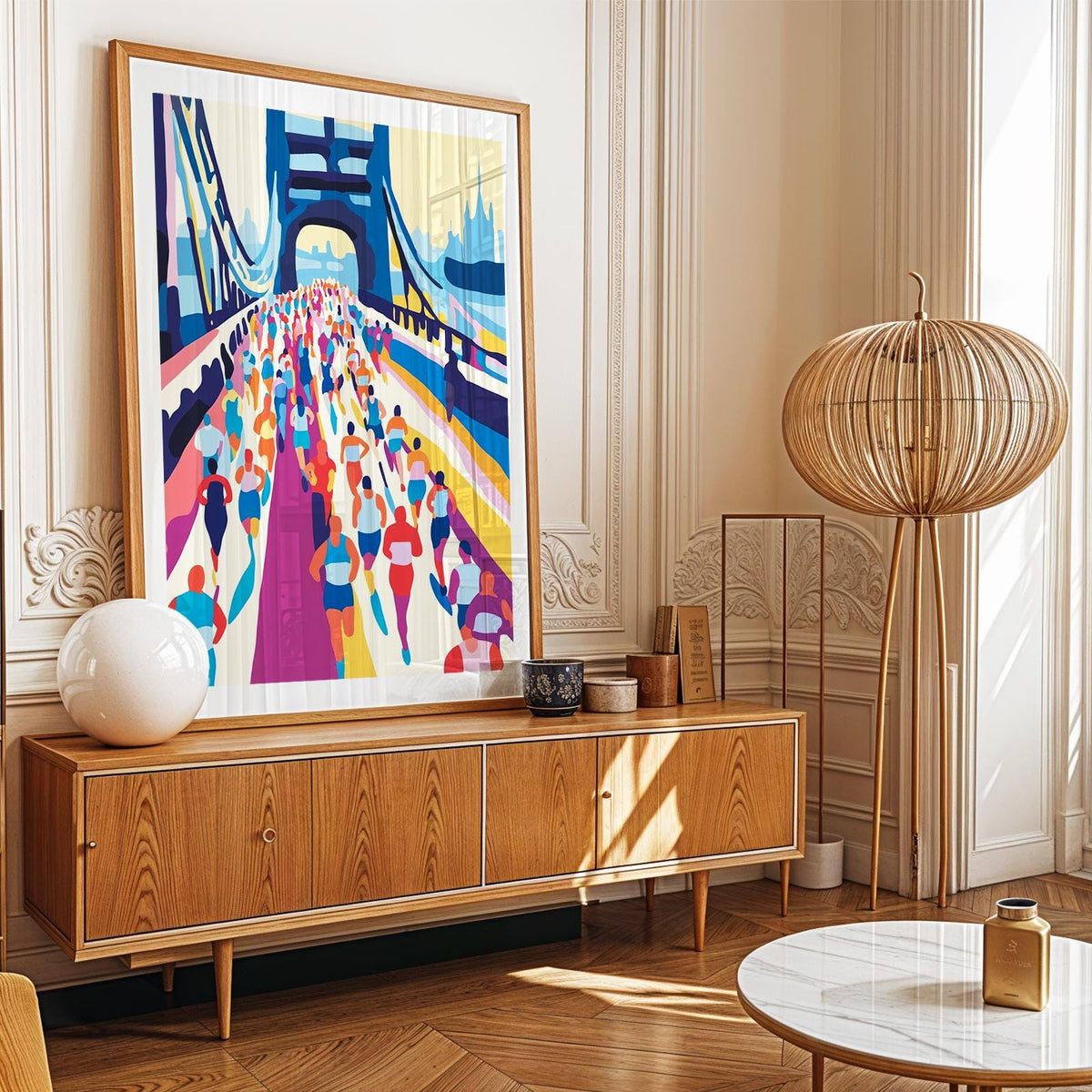Tower Bridge Marathon Art Print