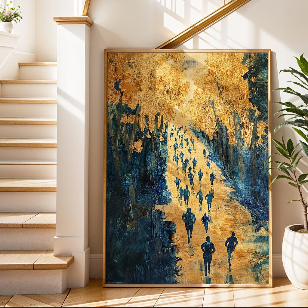 Marathon Runner Art Print