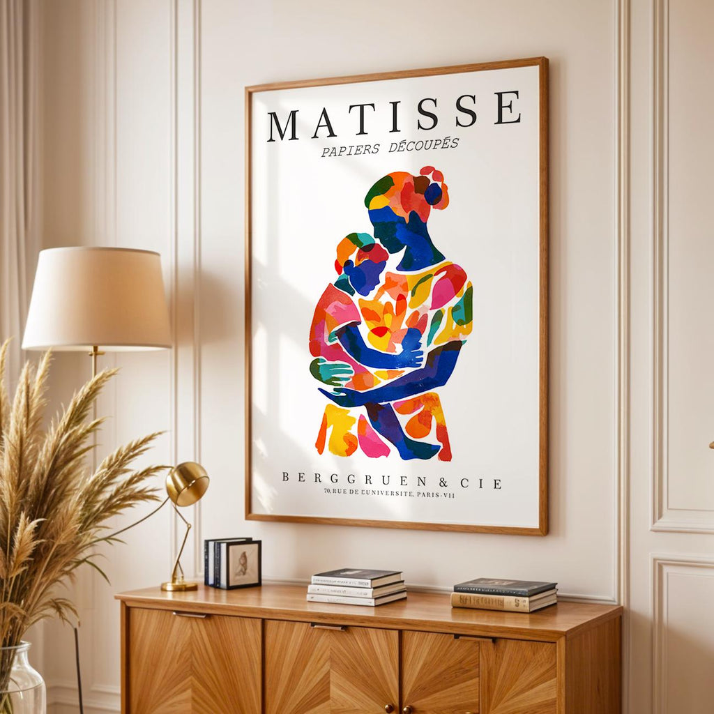 Mother and Child Art Print No. 217 – Matisse Inspired