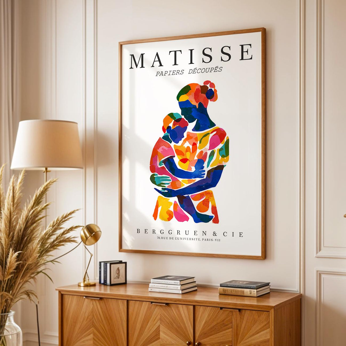 Mother and Child Art Print No. 217 – Matisse Inspired