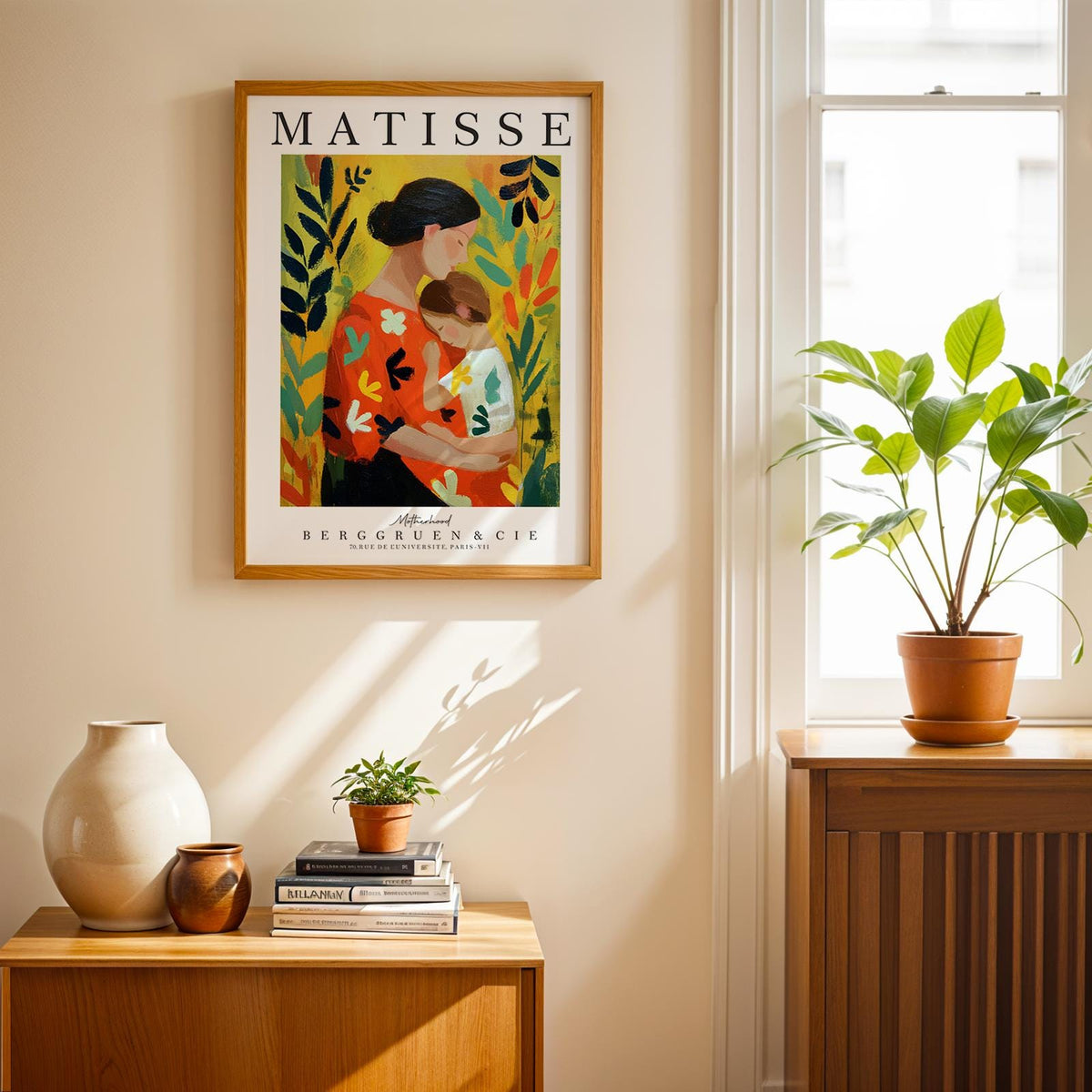 Motherhood Art Print No. 221 – Matisse Inspired