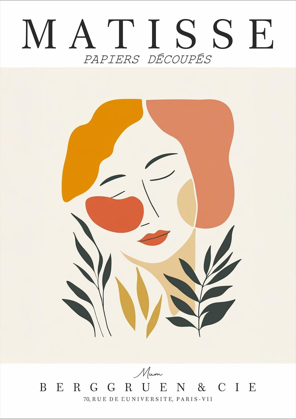 Mum Art Print – Matisse Inspired