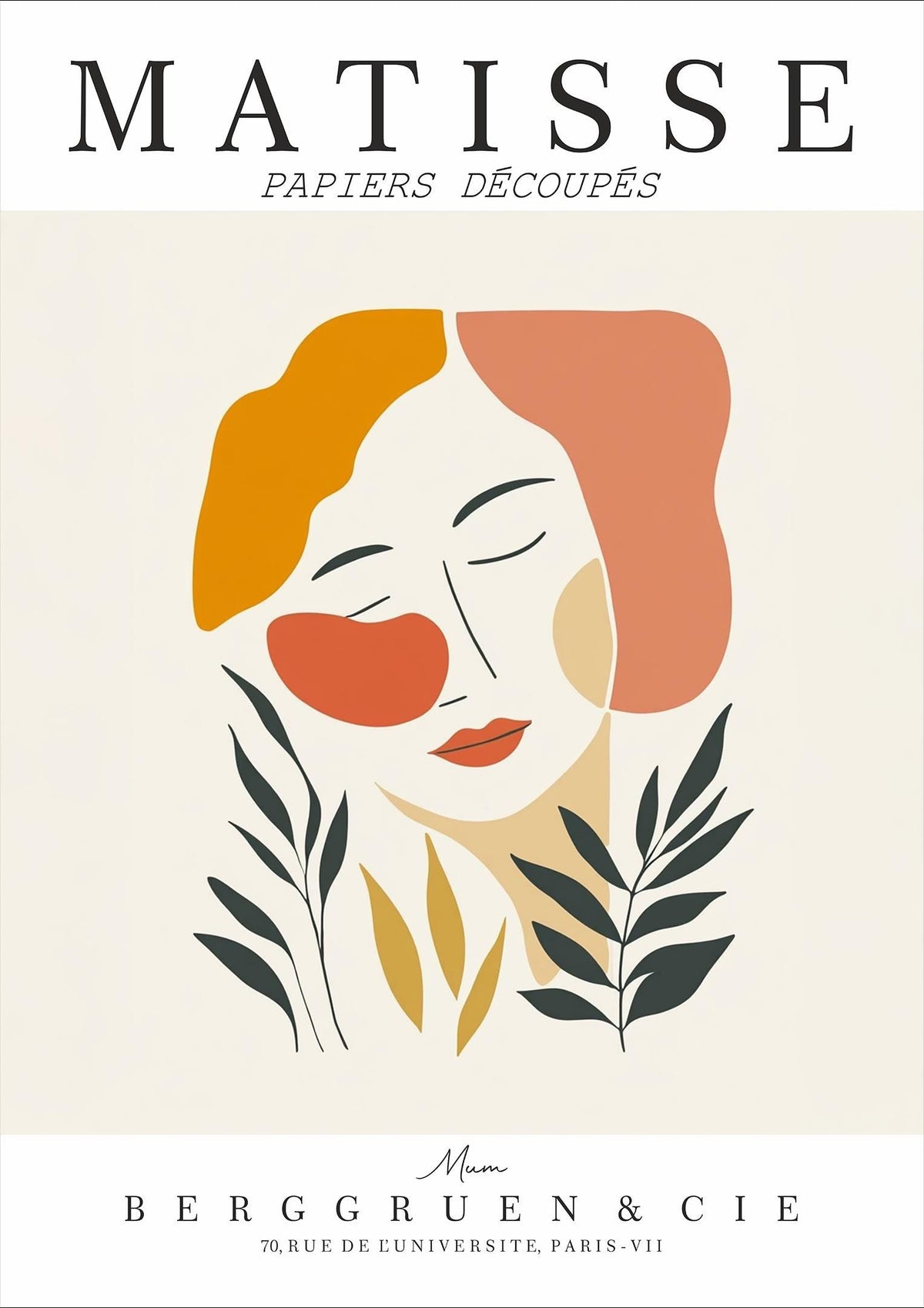 Mum Art Print – Matisse Inspired