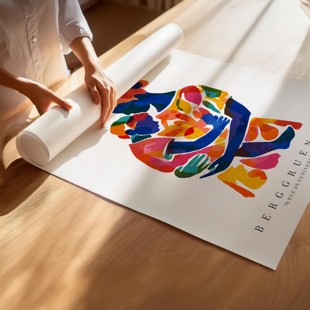 Mother and Child Art Print No. 217 – Matisse Inspired