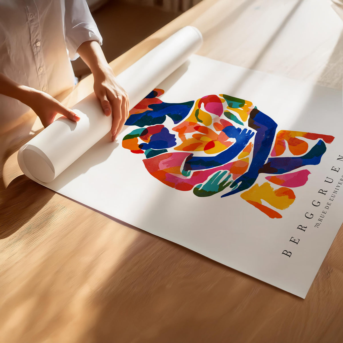 Mother and Child Art Print No. 217 – Matisse Inspired